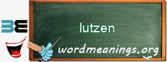 WordMeaning blackboard for lutzen